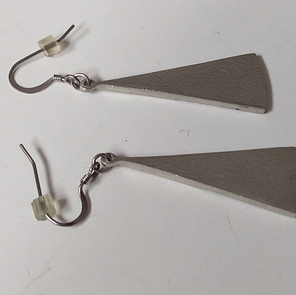 Amos Pewter Horizon Earrings Shepherd Hook Earrings - Picture 5 of 5